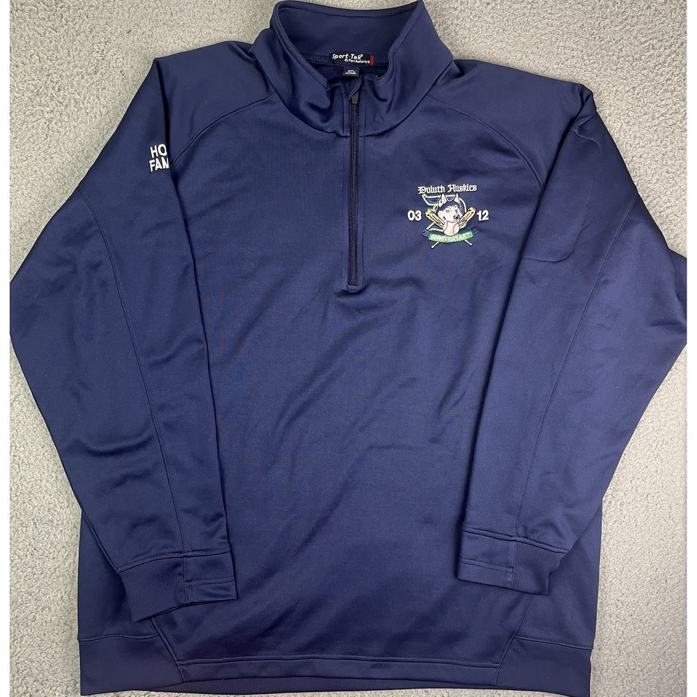 Duluth Huskies 1/4‎ Zip Sweater Baseball Anniversary Host Family Size 2XL